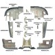 Cessna C172BC (61-62) Complete Engine Baffle Set